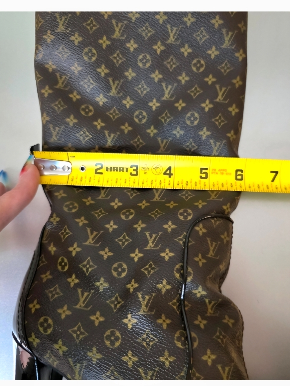 Louis Vuitton Idole Monogram Canvas and Patent Leather Knee-high Boots - US 8 - Picture 15 of 16